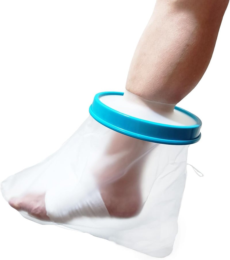 Tideshake Waterproof Foot Cast Cover for Showering, Reusable Adult Foot Cast Protector, Cast Covers for Ankle Shower after Surgery, Watertight Cast Bag for Burns - Image 1